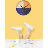 Cloudnola Flor Wall Clock | Wood Blue Diam 12 SKU0042