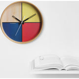 Cloudnola Flor Wall Clock | Wood Yellow Diam 12 SKU0064