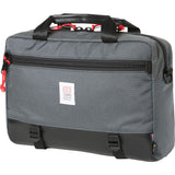 Topo Designs Commuter Briefcase Leather | Charcoal/ Black