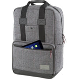 Hex HX1820 Convertible Laptop Backpack | Charcoal Herringbone