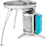 BioLite CookStove Portable Camping Stove | Silver/Blue CSB1003