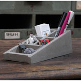 Lyon Beton Blockwork Desk Organizer | Concrete-D-09112