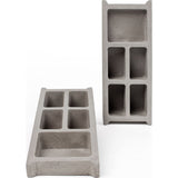 Lyon Beton Blockwork Desk Organizer | Concrete-D-09112