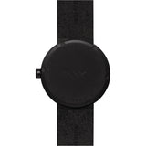 LEFF Amsterdam D38 Tube Watch | Black/Black Leather Strap LT71013