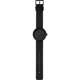 LEFF Amsterdam D38 Tube Watch | Black/Black Leather Strap LT71013