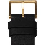 LEFF Amsterdam D38 Tube Watch | Brass/Black Leather Strap LT71023