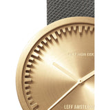 LEFF amsterdam D38 Tube Watch | Brass/Grey LT71025