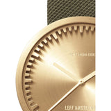 LEFF amsterdam D38 Tube Watch | Brass/Green LT71024