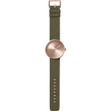 LEFF amsterdam D38 Tube Watch | Rose Gold/Green LT71034