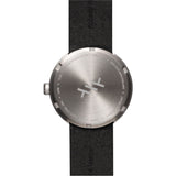 LEFF Amsterdam D38 Tube Watch | Steel/Black Leather Strap LT71003