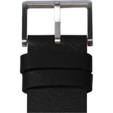 LEFF Amsterdam D38 Tube Watch | Steel/Black Leather Strap LT71003