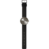 LEFF Amsterdam D38 Tube Watch | Steel/Black Leather Strap LT71003