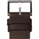 LEFF Amsterdam D38 Tube Watch | Steel/Brown Leather Strap LT71004