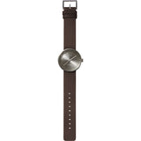 LEFF Amsterdam D38 Tube Watch | Steel/Brown Leather Strap LT71004