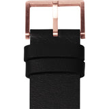 LEFF amsterdam D38 Tube Watch | Rose Gold / Black Leather Strap-LT71031