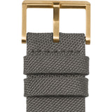 Leff Amsterdam D42 Tube Watch Cordura Leather | Brass/Grey