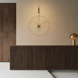 Nomon Daro Wall Clock | Brass/Walnut