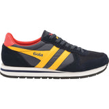 Gola Mens Daytona Sneakers | Navy/Sun/Red- CMA592-Size 13