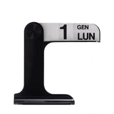 Danese Milano by Enzo Mari Timor Perpetual Desk Calendar | Black DE3079A09