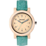 WeWood Dehna Maple Wood Watch | Beige/Cyan