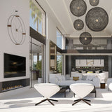 Nomon Delmori G Dowuble Ring Wall Clock | Black/Walnut/Brass