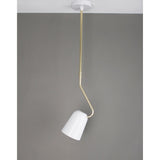 Seed Design Dobi Pendant Light | White/Brass