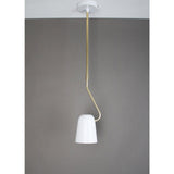 Seed Design Dobi Pendant Light | White/Brass