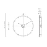 Nomon Doble O G Wall Clock | Steel/Brass/Calabo Wood