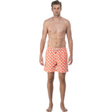 Tom & Teddy Dolphin Swim Trunk | Orange & White Size 2XL