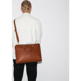 Sandqvist Small Dustin Briefcase | Cognac Brown SQA644