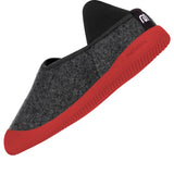 Mahabis Curve Classic Slippers | Dark Grey/Red