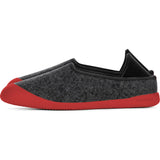 Mahabis Curve Classic Slippers | Dark Grey/Red