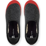 Mahabis Curve Classic Slippers | Dark Grey/Red