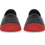 Mahabis Curve Classic Slippers | Dark Grey/Red