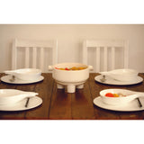 JIA Inc Ding Ceramic Fireproof White Casserole Dish- JDG120