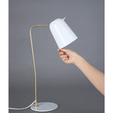Seed Design Dobi Table Lamp | White/Brass