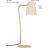 Seed Design Dobi Table Lamp | White/Brass