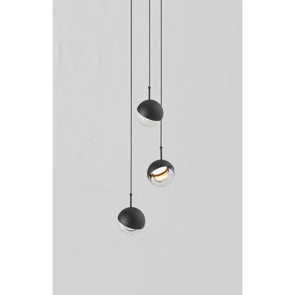 Seed Design Dora Pendant 3-Light Set | Black