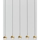 Seed Design Dora 5-Light Pendant | Brass