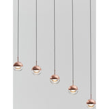 Seed Design Dora 5-Light Pendant | Copper