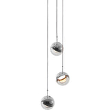 Seed Design Dora Pendant 3- Light Set | Chrome- SLD-1010P3-CRM
