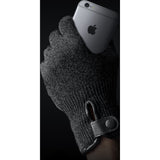 Mujjo Double Layered Touchscreen Gloves | Black Size L MUJJO-GLKN-012-L