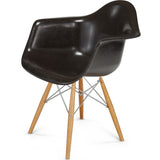 Modernica Case Study Maple Dowel Arm Shell Chair | Chrome/Jet Black FIB-W-DSA-CHR-MAP