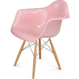 Modernica Case Study Maple Dowel Arm Shell Chair | Chrome/Peacock FIB-W-DSA-CHR-MAP
