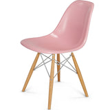 Modernica Case Study Maple Dowel Side Shell Chair | Chrome/Peacock FIB-W-DOS-CHR-MAP