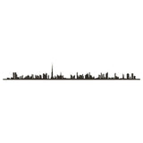 The Line City Skyline Wall Art Silhouette