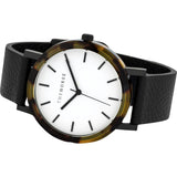 The Horse Resin Brown Tortoise Watch | White/Black E2