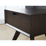 Eco Ridge Vale 1 Drawer Nightstand | Havana