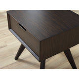 Eco Ridge Vale 1 Drawer Nightstand | Havana