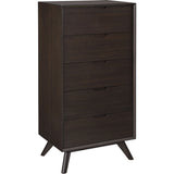 Eco Ridge Vale Five Drawer Chest | Havana
